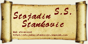 Stojadin Stanković vizit kartica